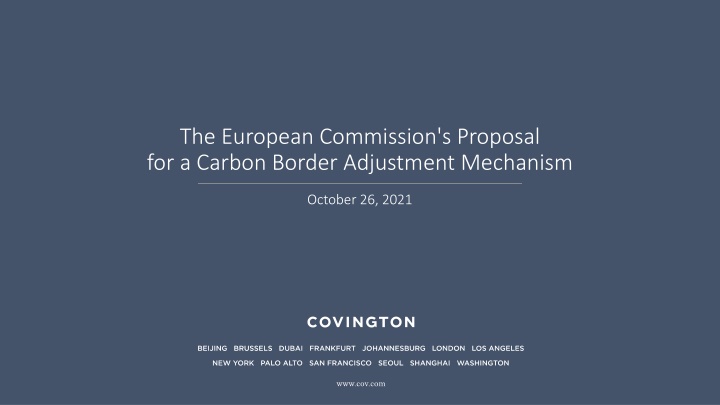 the european commission s proposal for a carbon