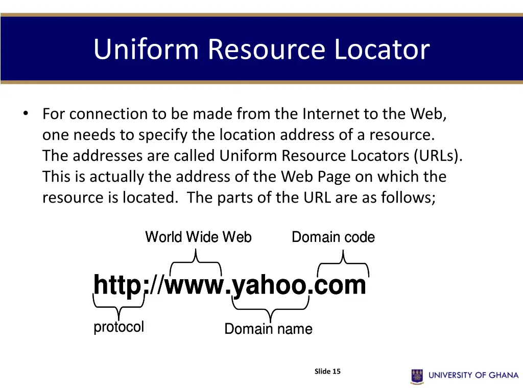 uniform resource locator