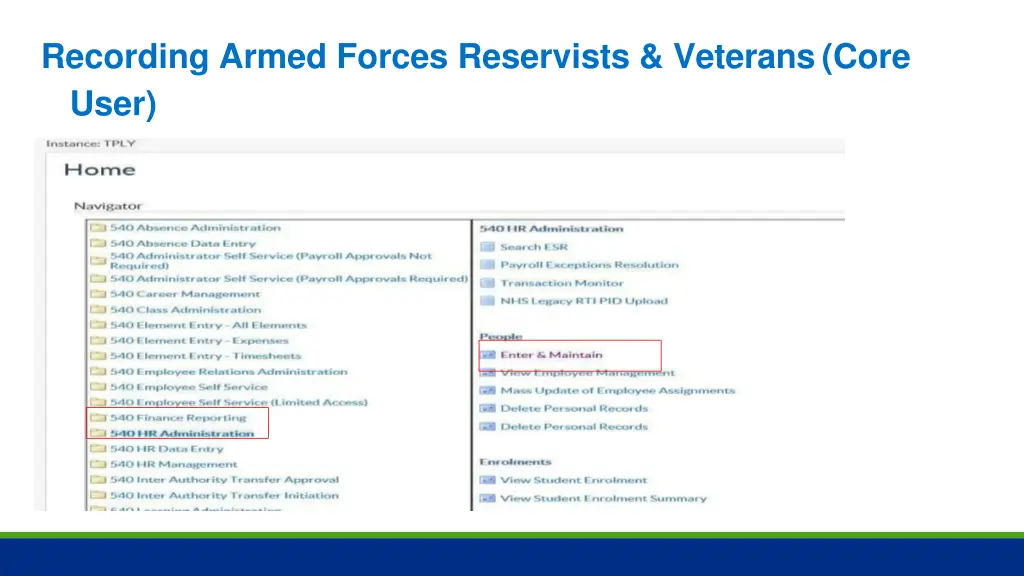 recording armed forces reservists veterans core