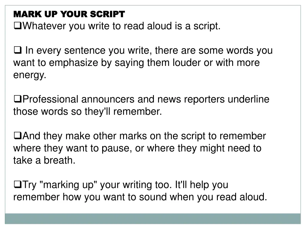 mark up your script mark up your script whatever