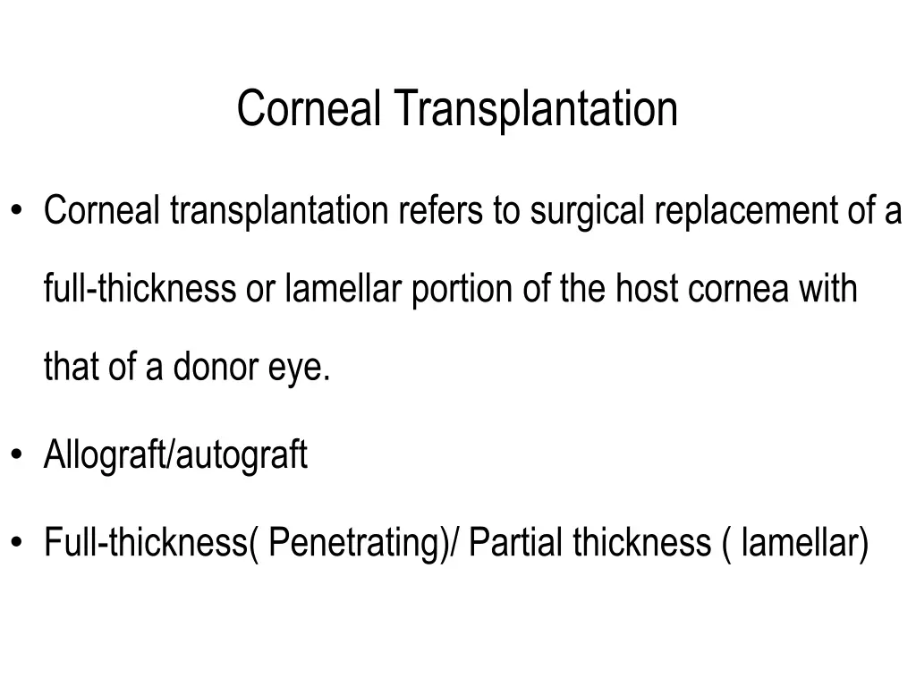 corneal transplantation 1