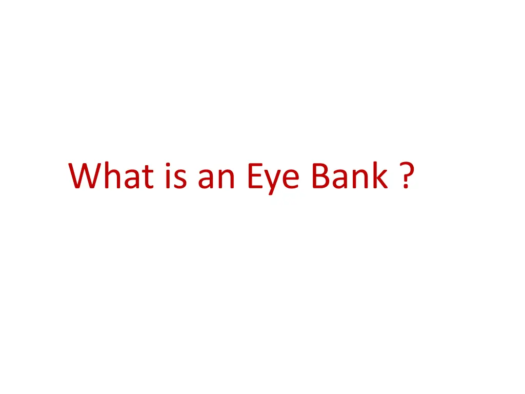 what is an eye bank