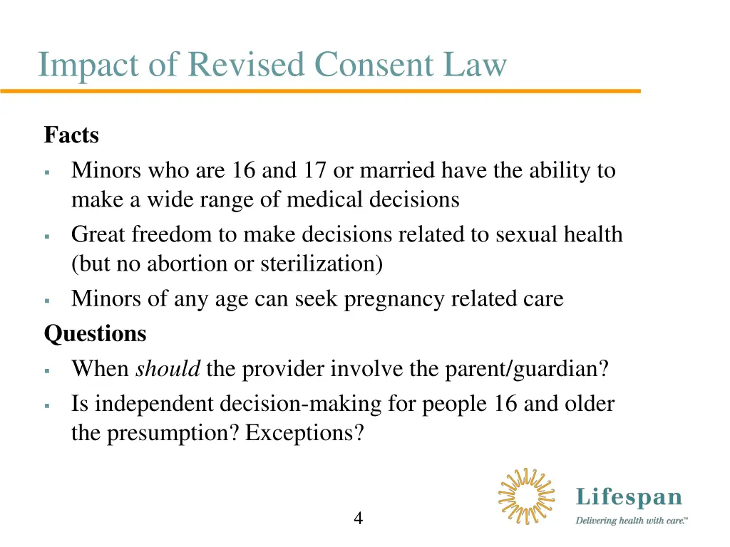 impact of revised consent law