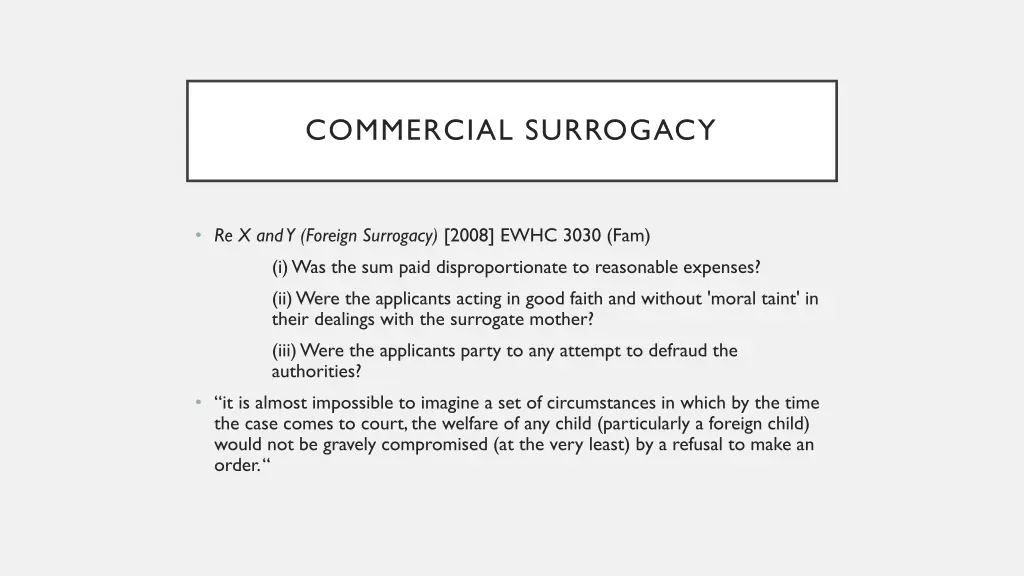 commercial surrogacy