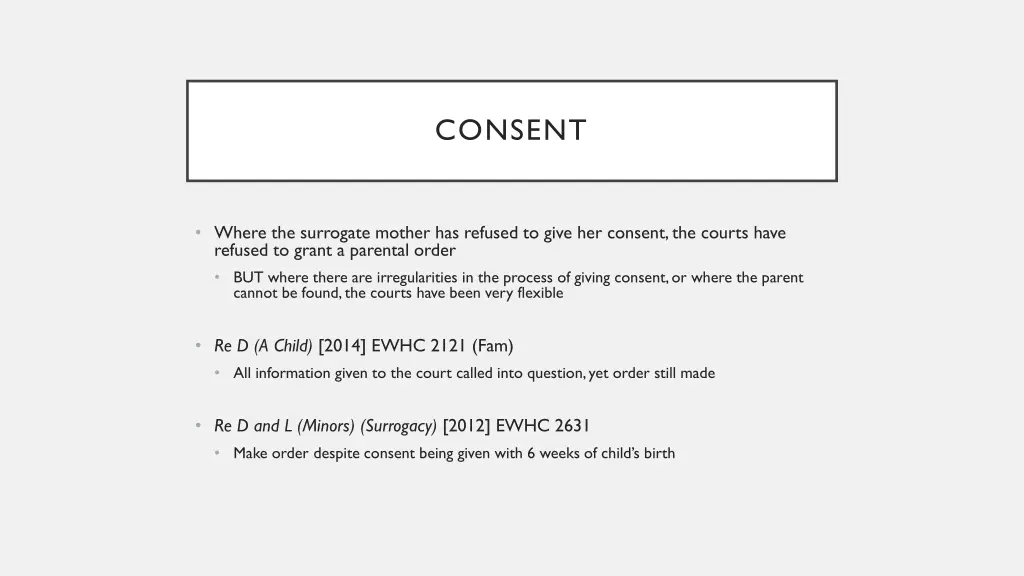 consent