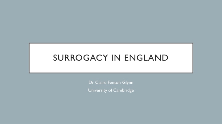 surrogacy in england