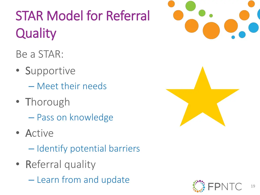 star model for referral star model for referral