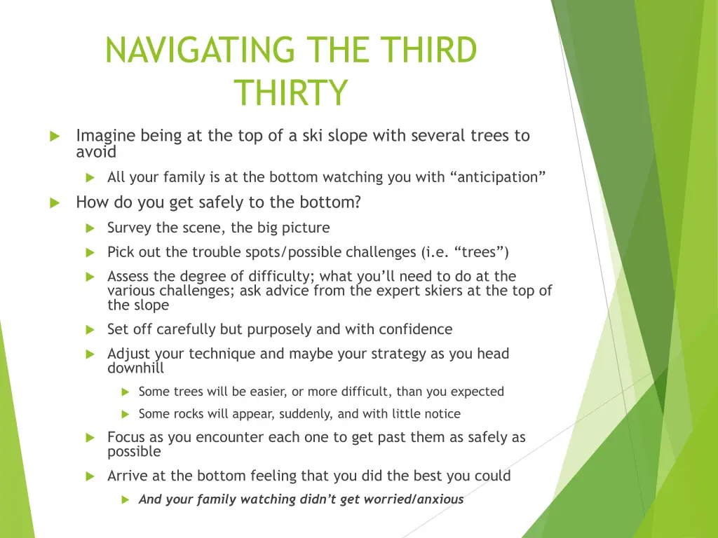 navigating the third thirty