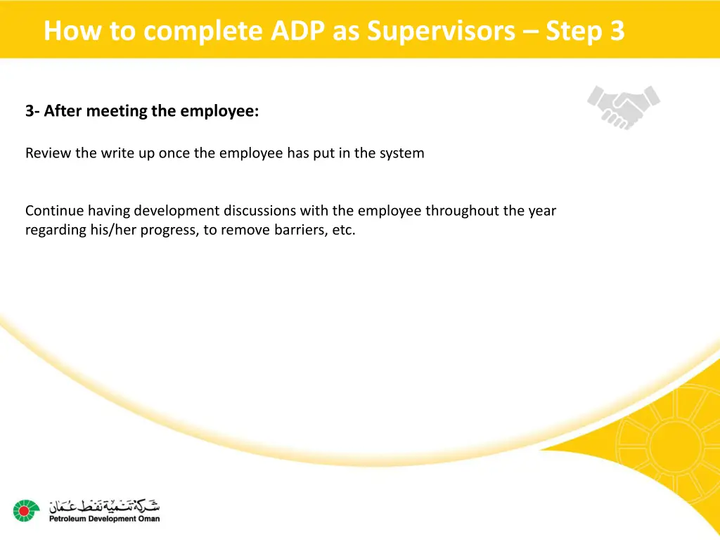 how to complete adp as supervisors step 3