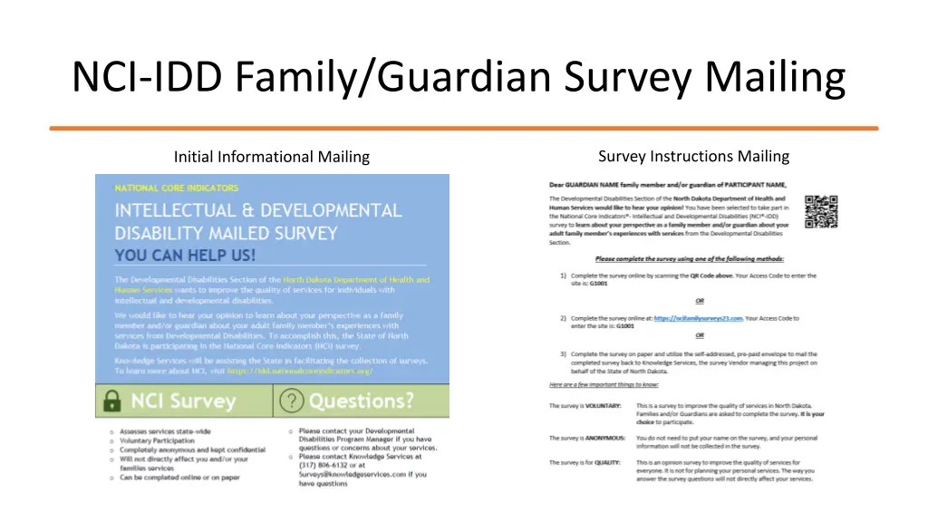 nci idd family guardian survey mailing