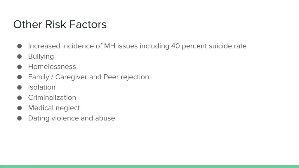 other risk factors