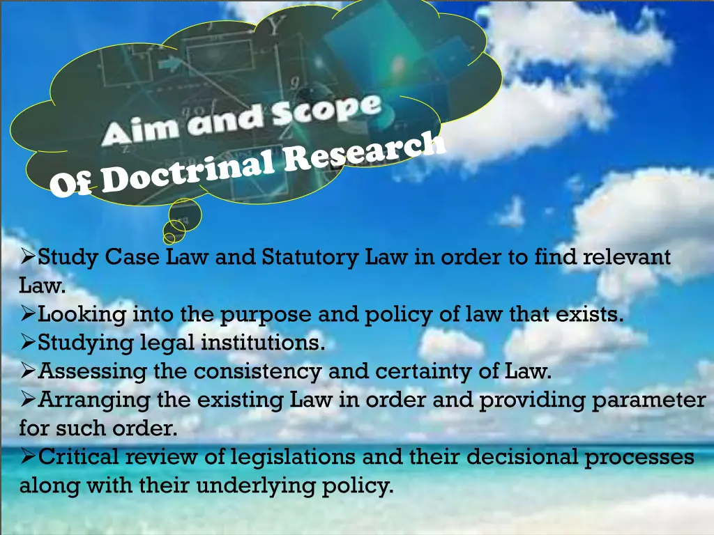 study case law and statutory law in order to find