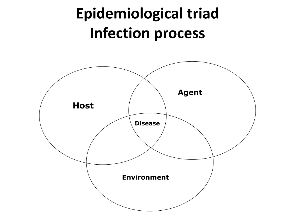 epidemiological triad infection process