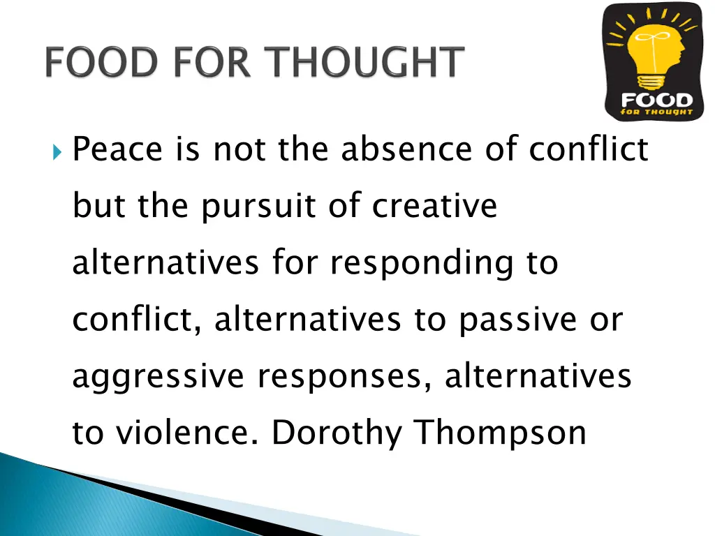 peace is not the absence of conflict 1