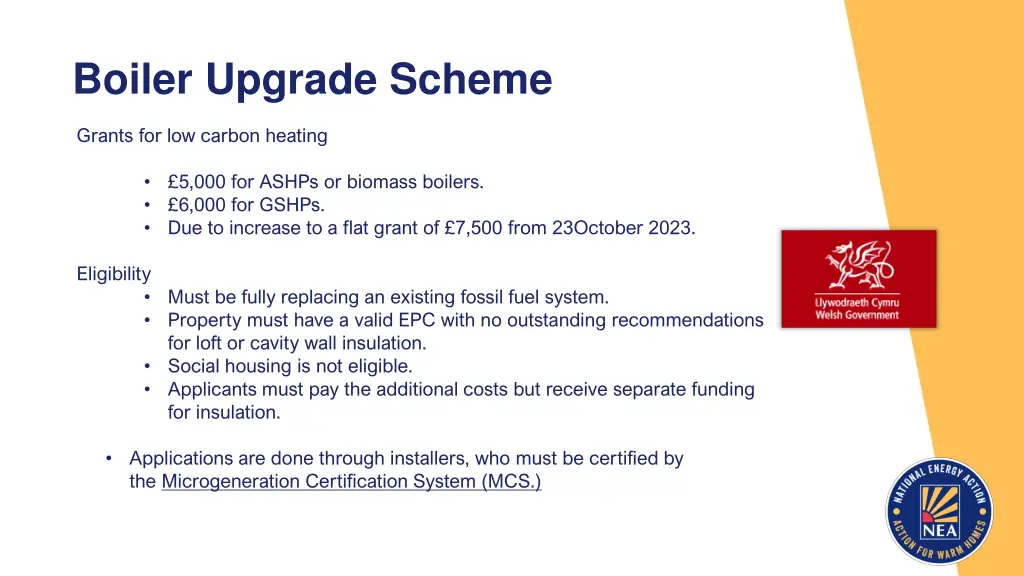 boiler upgrade scheme