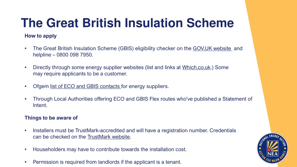the great british insulation scheme how to apply