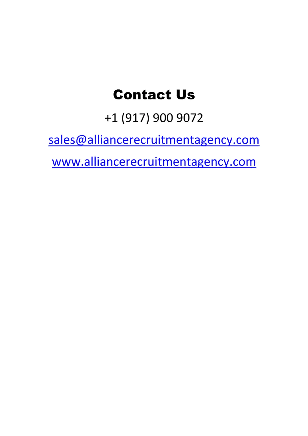 contact us