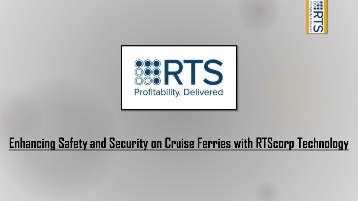 enhancing safety and security on cruise ferries