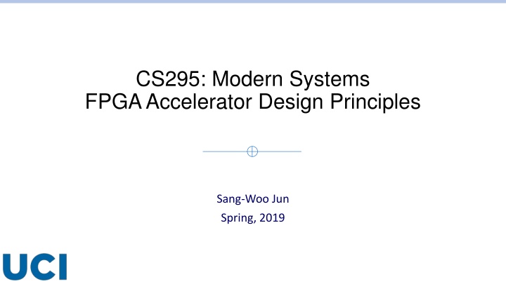 cs295 modern systems fpga accelerator design