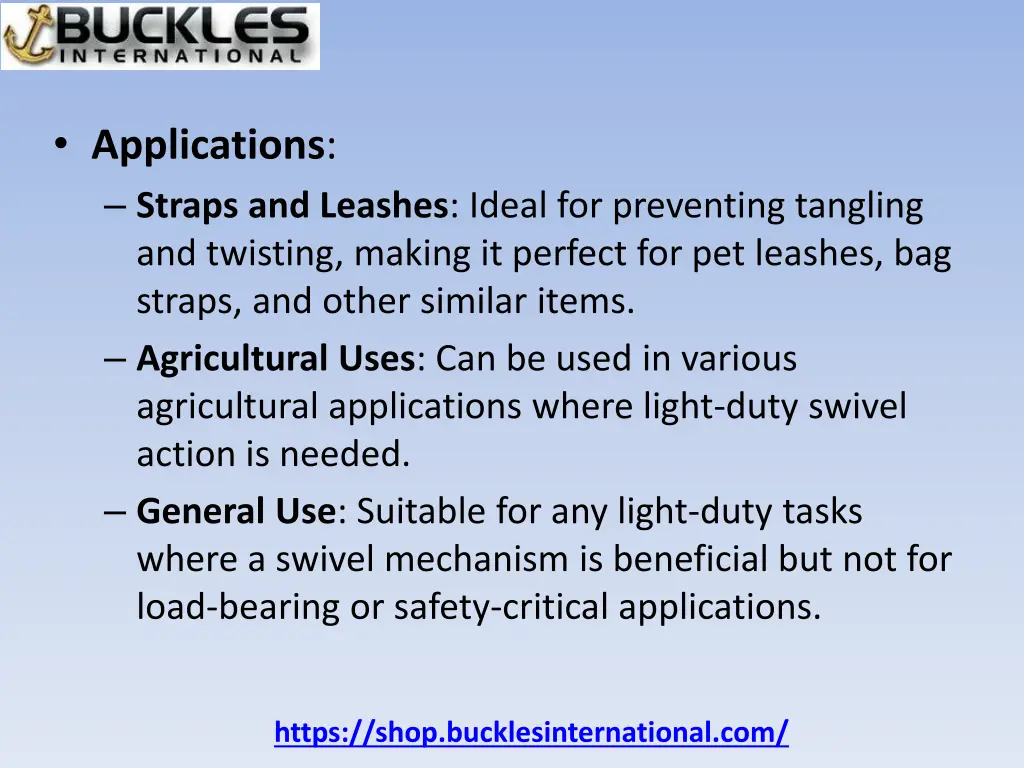 applications straps and leashes ideal