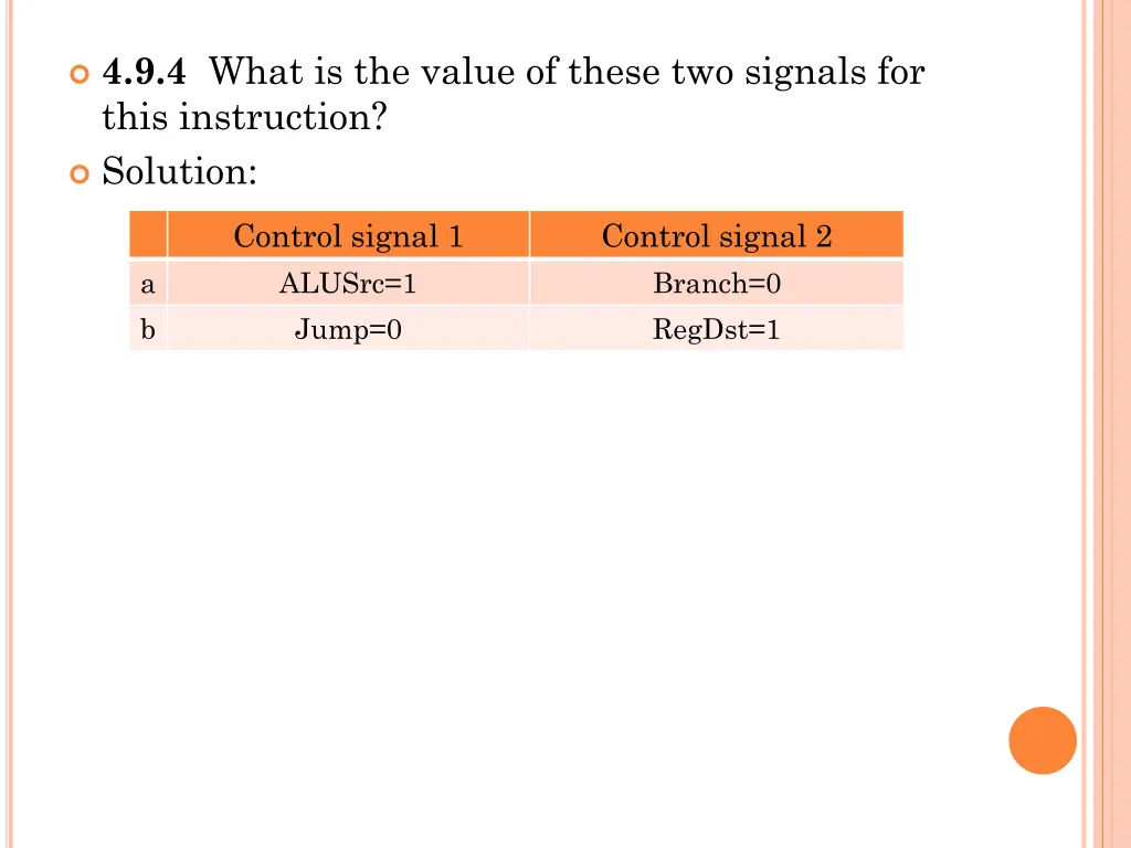 4 9 4 what is the value of these two signals