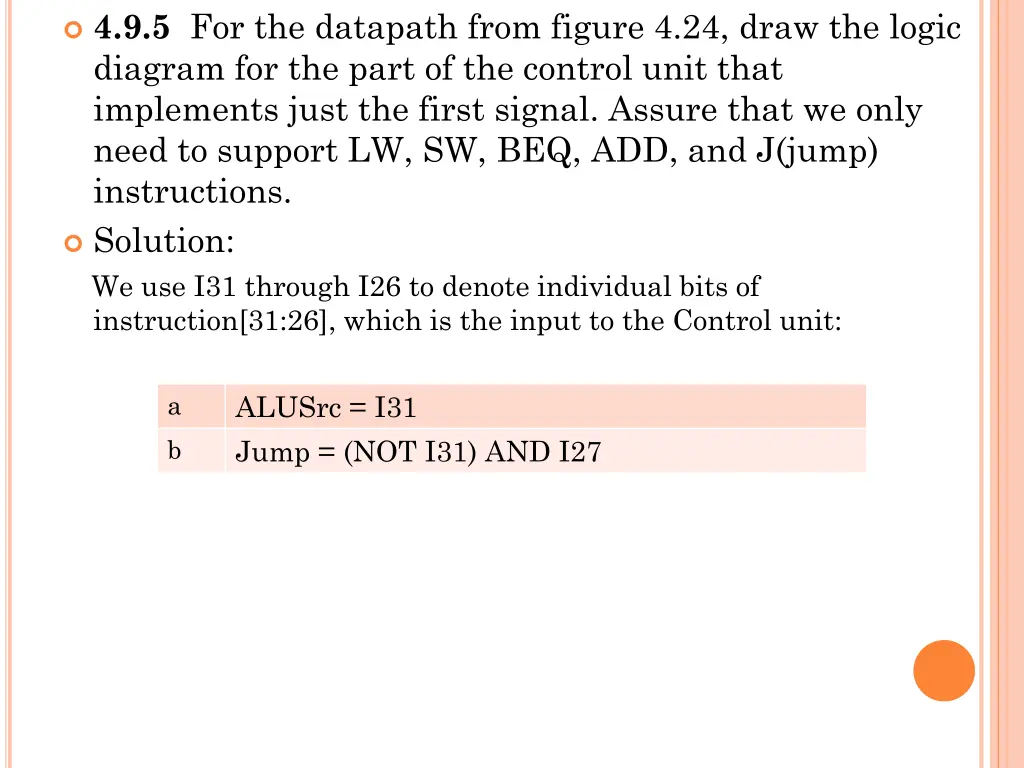 4 9 5 for the datapath from figure 4 24 draw