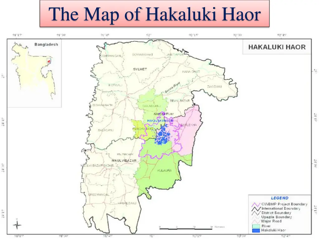 the map of hakaluki haor