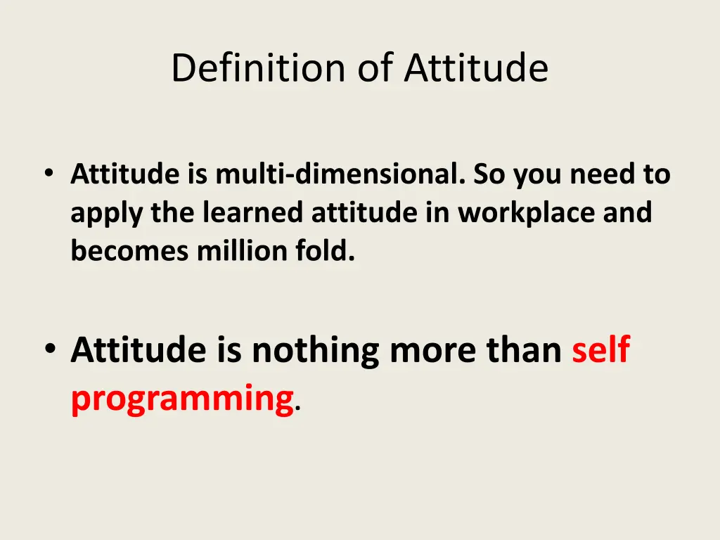 definition of attitude