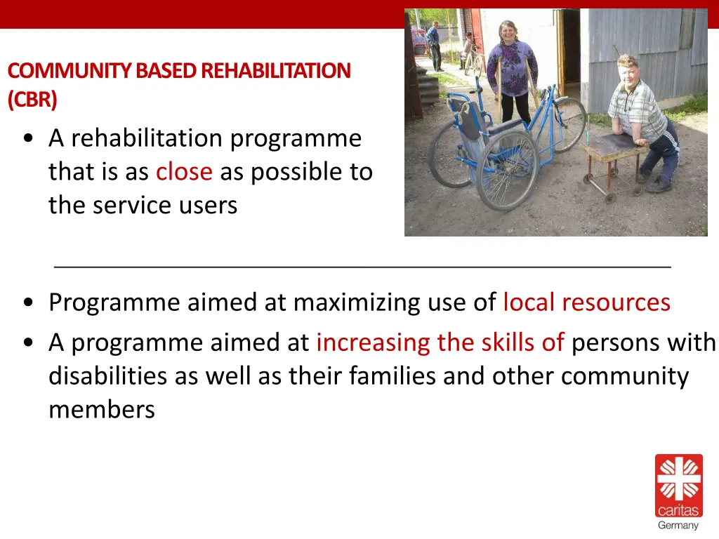 community based rehabilitation