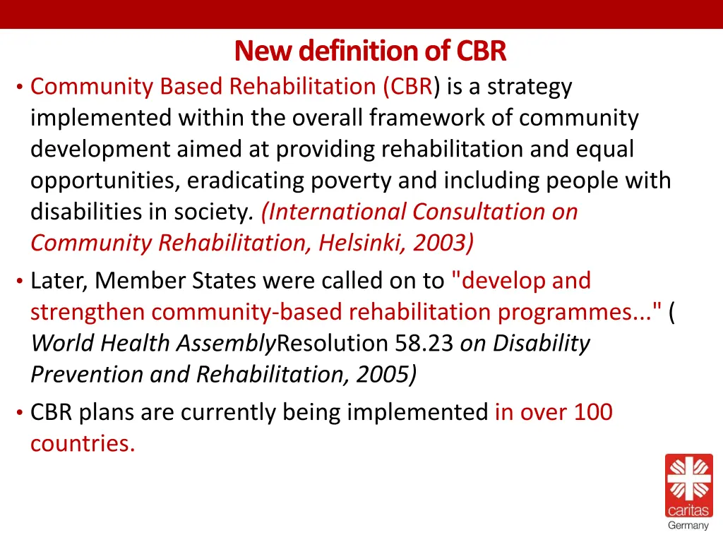 new definition of cbr