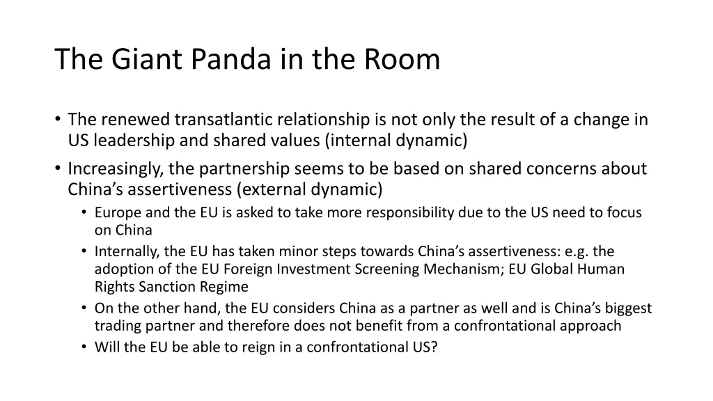 the giant panda in the room