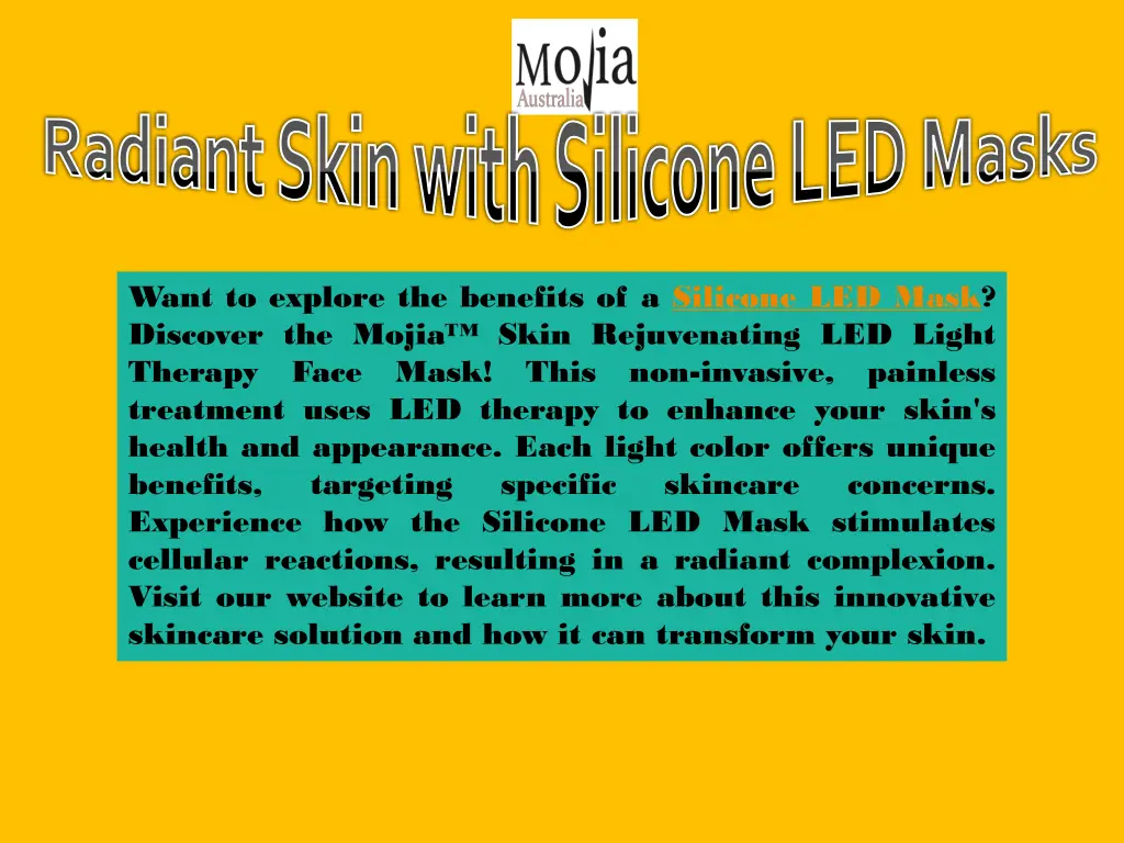 radiant skin with silicone led masks 3