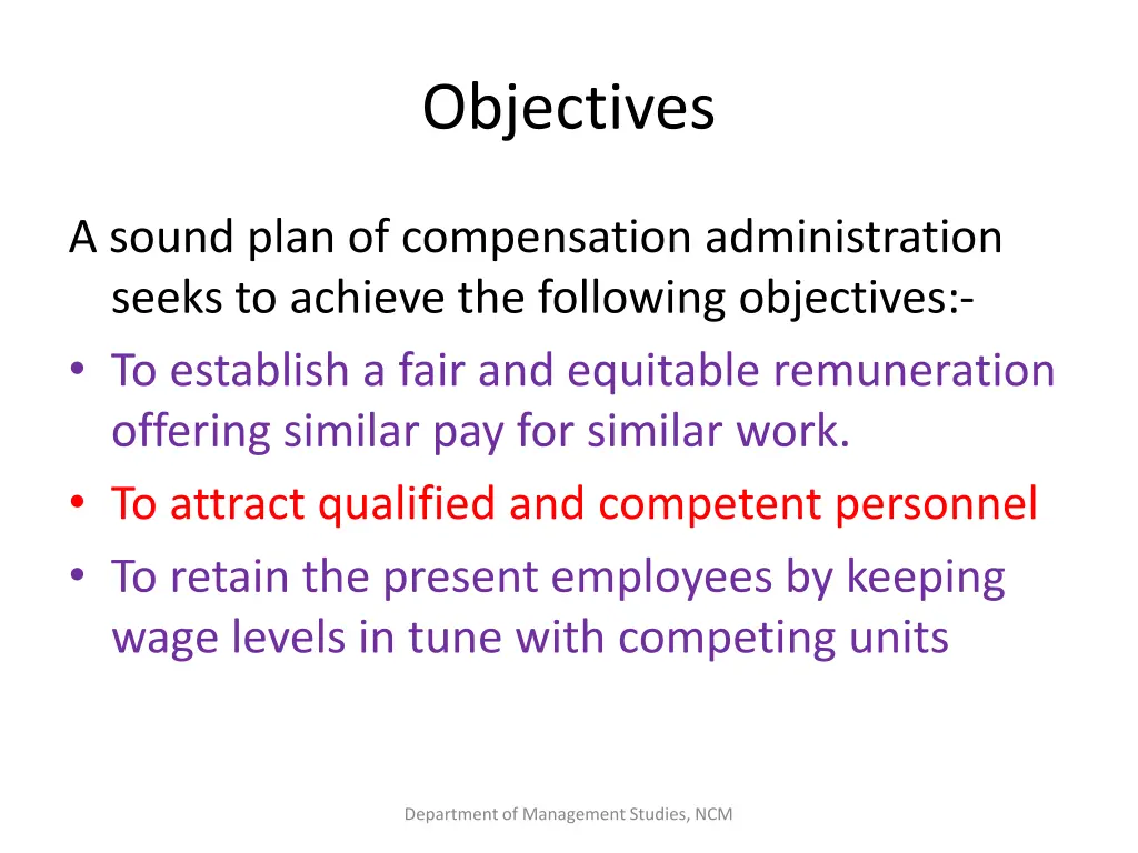 objectives 1