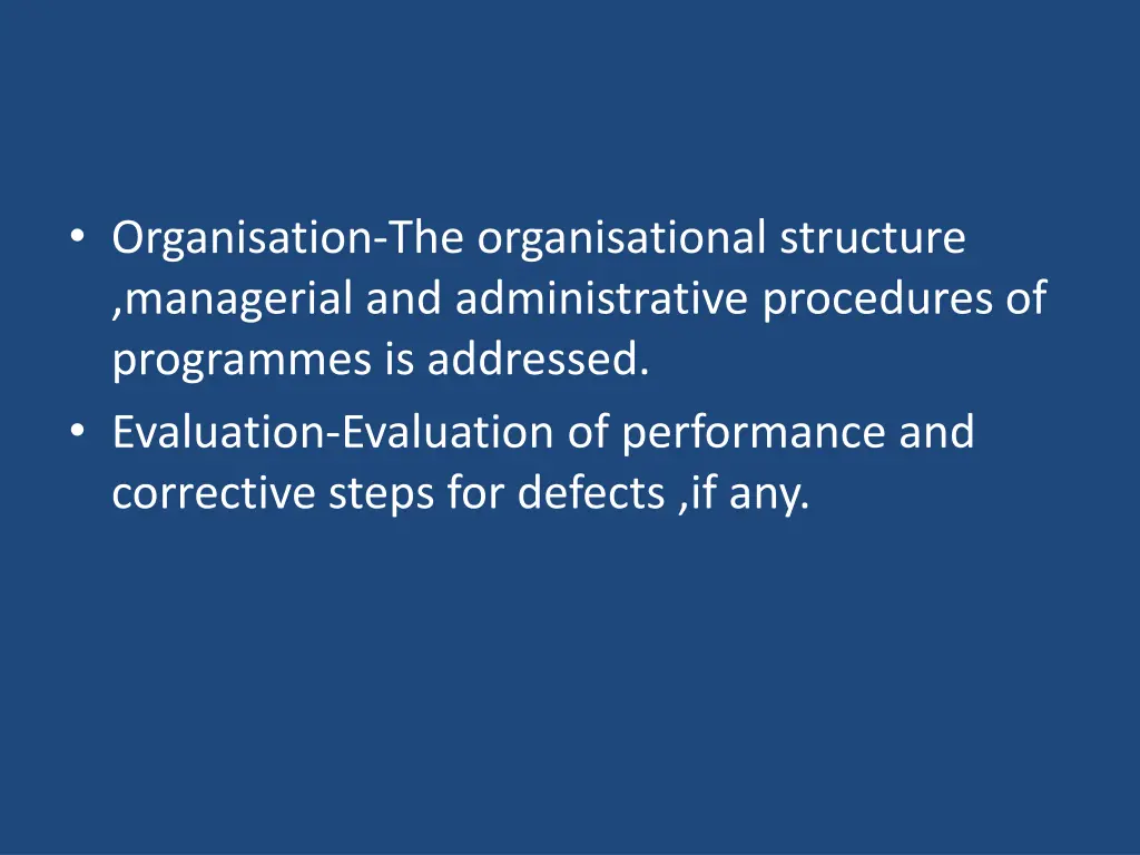 organisation the organisational structure