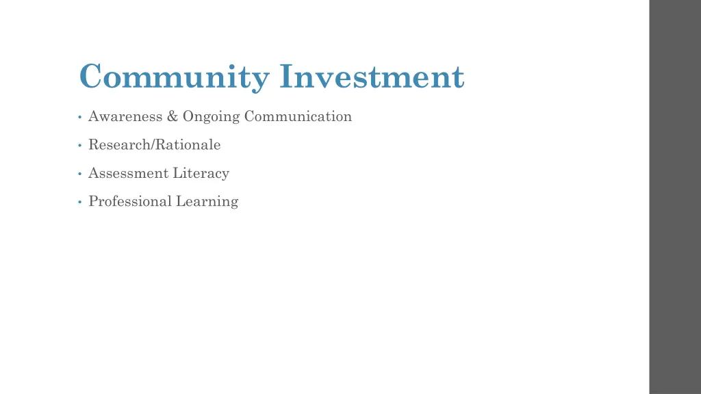 community investment