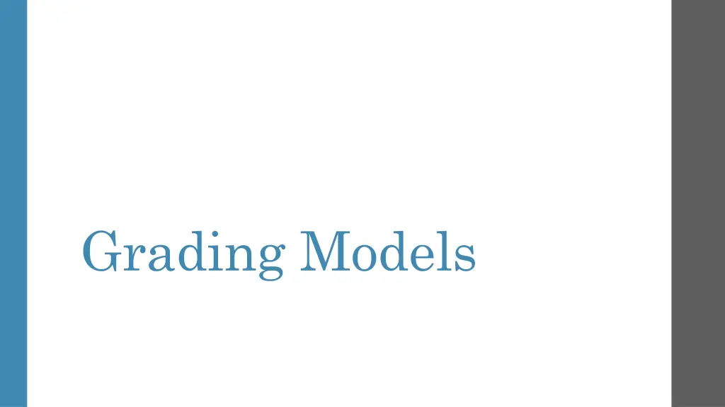 grading models