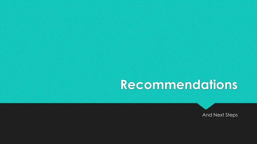 recommendations