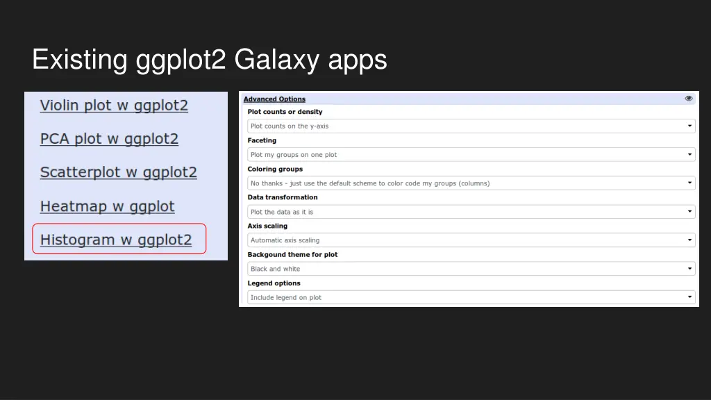 existing ggplot2 galaxy apps 2