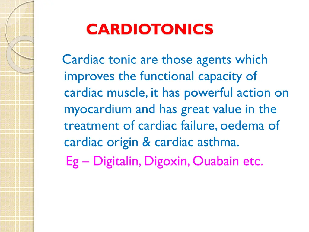 cardiotonics