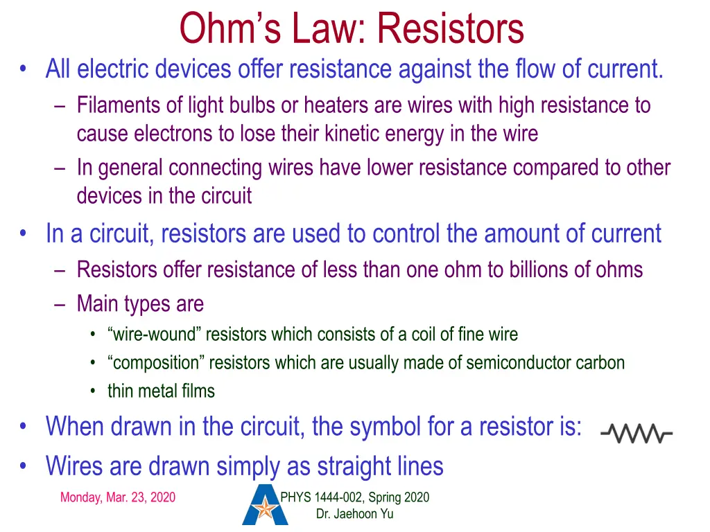 ohm s law resistors all electric devices offer