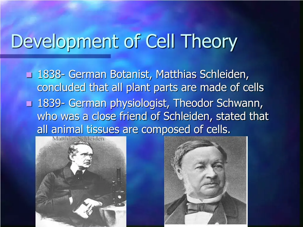 development of cell theory