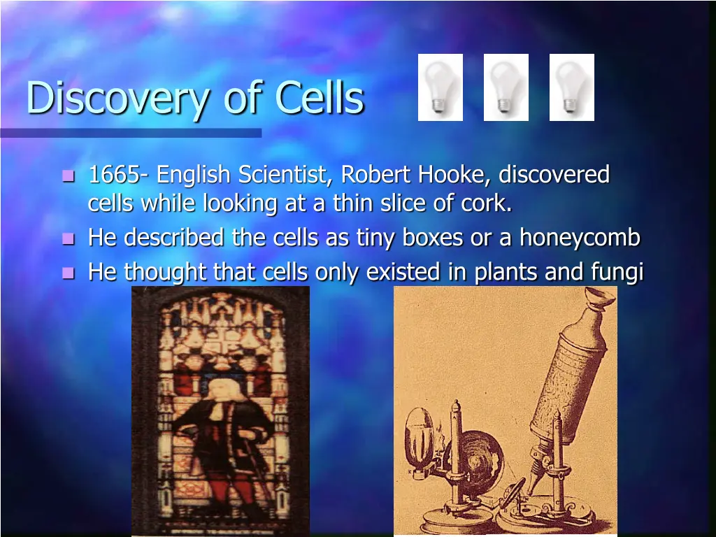 discovery of cells