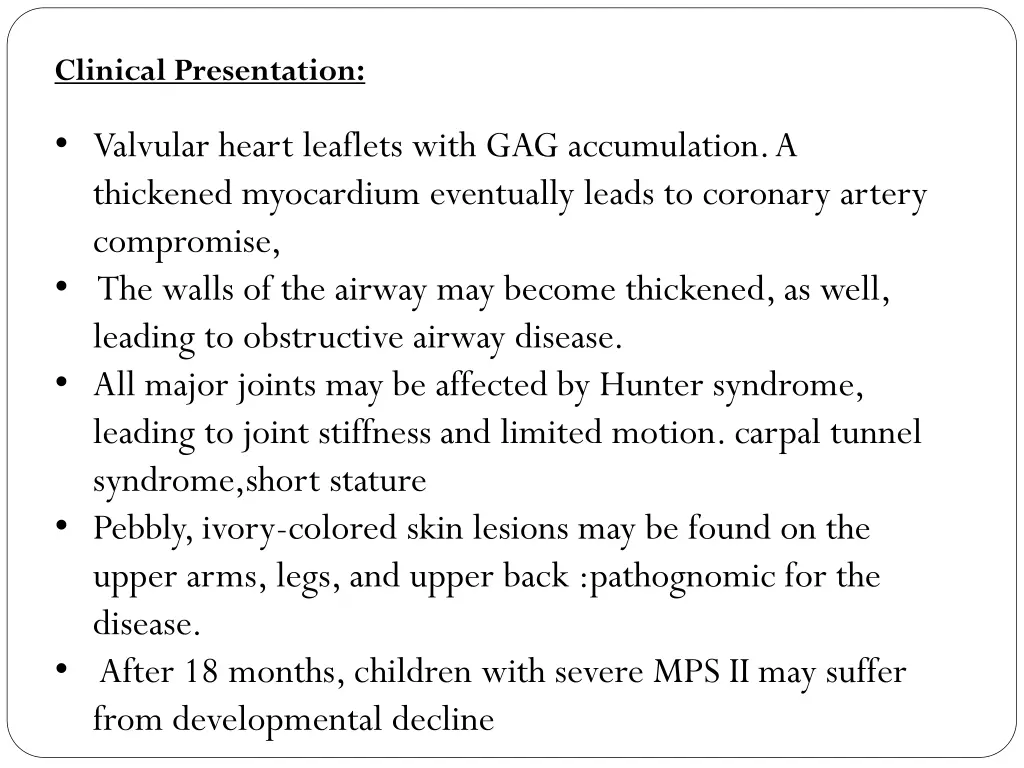 clinical presentation 2