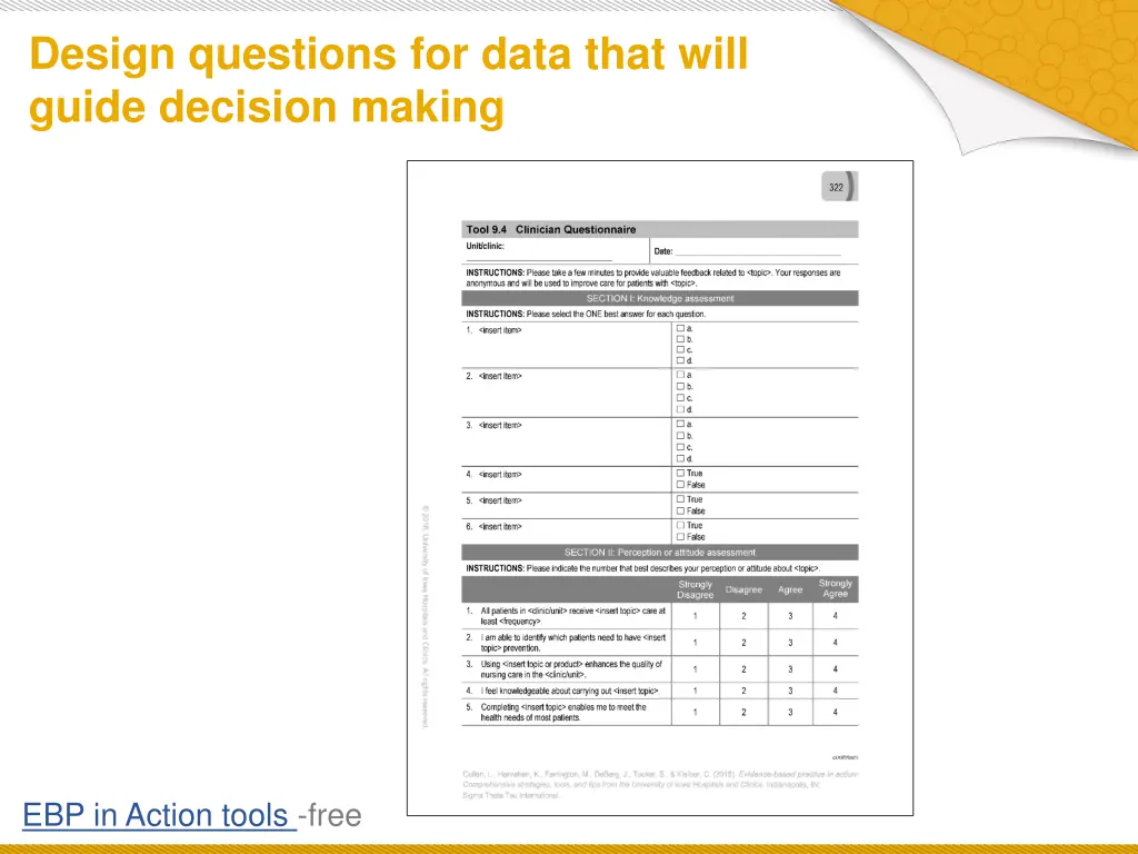 design questions for data that will guide