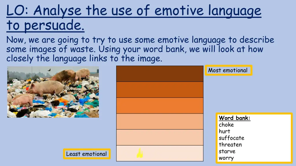 lo analyse the use of emotive language 1