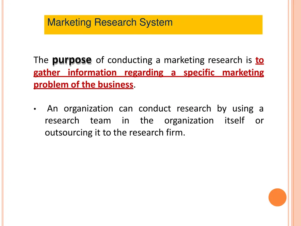 marketing research system