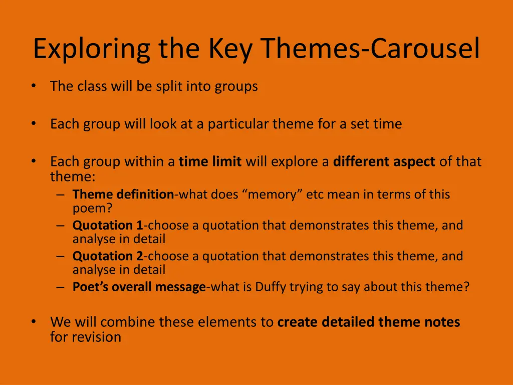 exploring the key themes carousel