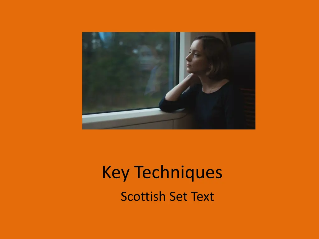 key techniques scottish set text