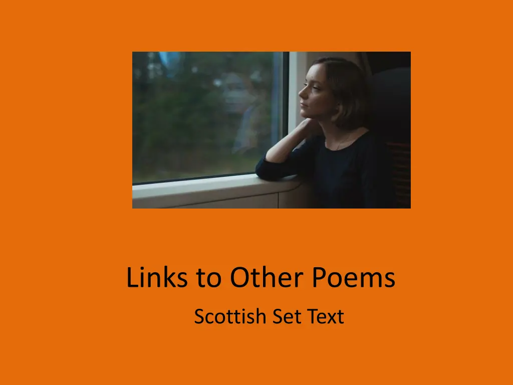 links to other poems scottish set text