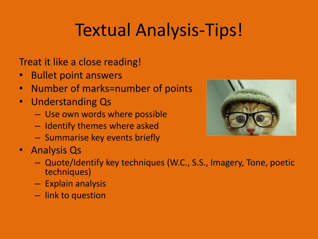 textual analysis tips